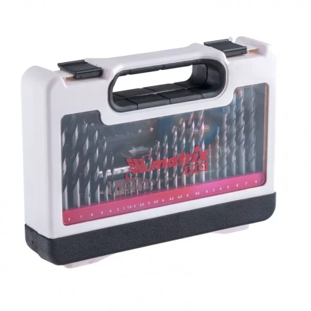 Набор сверл комбинированный по металлу 1-6 мм бетону 3-8 мм дереву 3-8 мм перки биты 30 шт адаптер головки 8 шт 71 предмет Pro Matrix 725671 купить в Уфе