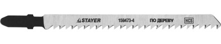 Полотна STAYER &quot;STANDARD&quot;, T301CD, для эл.лобзиков, HCS, по дереву, фанере, ДВП, ДСП, быстр точный рез, EU-хвост., 100/4мм, 2шт 159473-4 купить в Уфе
