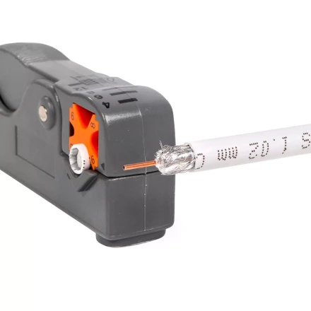 Стриппер КВТ КС-332 для снятия изоляции с коаксиального кабеля (85449) купить в Уфе