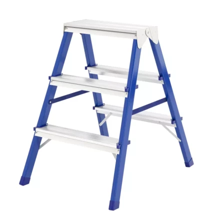 Стремянка двусторонняя 3 ступени стальная Сибртех 97933 купить в Уфе