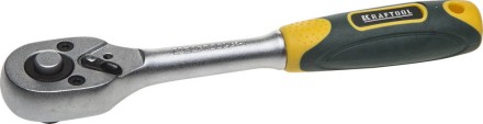 Трещотка для торцовых головок KRAFTOOL &quot;EXPERT&quot;, Сr-V сталь, 72 зубца, 1/4&quot; 27791-1/4_z02 купить в Уфе