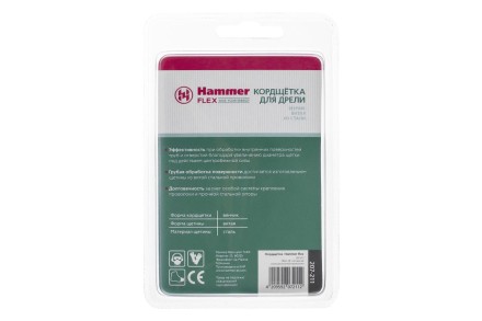 Кордщетка HAMMER кисть 28мм для дрели витая сталь (207-211) купить в Уфе