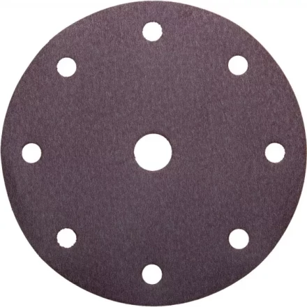 Круг шлифовальный URAGAN &quot;Универсальный водостойкий с покрытием стеарата цинка&quot; на липучке, 9 отв., P240, 150мм, 5шт 907-44114-240-05 купить в Уфе