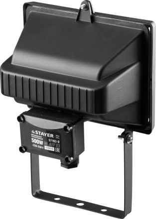 Прожектор STAYER &quot;MASTER&quot; MAXLight галогенный, с дугой крепления под установку, черный, 500Вт 57103-B купить в Уфе