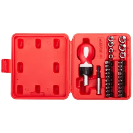 Набор ЗУБР &quot;МАСТЕР&quot; отвертка реверсивная в комплекте с насадками, в боксе, 29 предметов 25420-H29 купить в Уфе