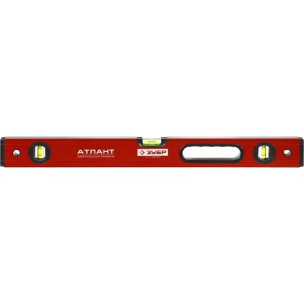 Уровень ЗУБР &quot;МАСТЕР&quot; &quot;УС - 5&quot; коробчатый усиленный, фрезерованный, 3 глазка, крашенный, с ручками, 60см 34585-060 купить в Уфе