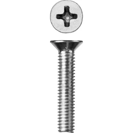 Винт ЗУБР "МАСТЕР" DIN 965, класс прочности 4.8, оцинкованный, M6x35мм, 5кг 303110-06-035 купить в Уфе