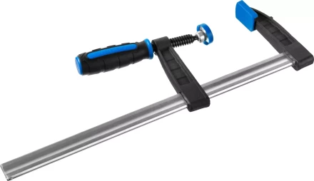 Струбцина ЗУБР &quot;ПРОФЕССИОНАЛ&quot;, тип &quot;F&quot;, двухкомпонентная ручка, стальная закаленная рейка, 80х300мм 32155-080-300 купить в Уфе
