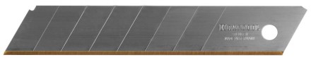 Лезвие &quot;SOLINGEN&quot; сменное, KRAFTOOL 09605-TIN-18-S5, сегментиров, нитрид титана, многоуровневая закалка, 8 сегментов, 18мм, 5шт 09605-TIN-18-S5_z01 купить в Уфе