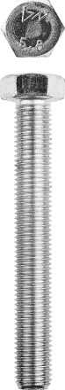 Болт ГОСТ 7798-70, M16 x 140 мм, 5 кг, кл. пр. 5.8, оцинкованный, ЗУБР 303080-16-140 купить в Уфе