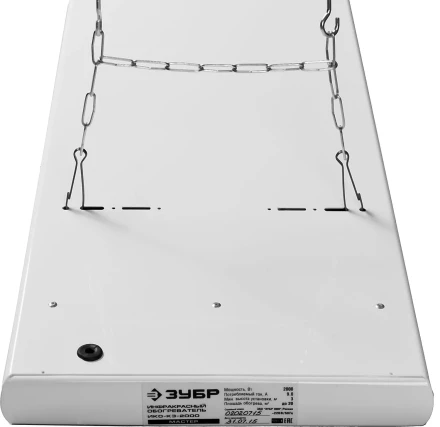 Обогреватель ЗУБР &quot;МАСТЕР&quot; инфракрасный, рифлёная панель, потолочный, закрытого типа, ТЭН, 2,0кВт, 3,0 м, 220В ИКО-К3-2000 купить в Уфе