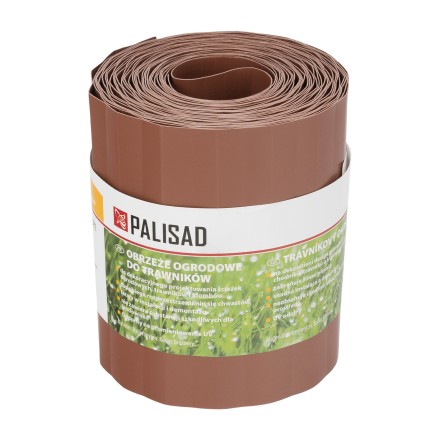 Бордюрная лента Palisad, 15х900 см, полипропиленовая, коричневая, Россия 644847 купить в Уфе