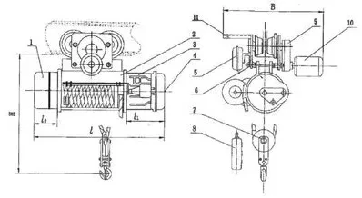 Тельфер электрический с тележкой, ТM-1S-2-12 Magnus-Profi Professional купить в Уфе