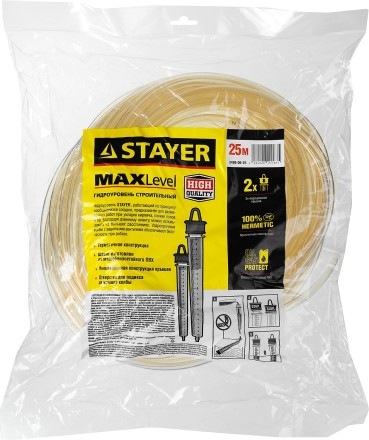 Гидроуровень STAYER &quot;MASTER&quot; с усиленной измерительной колбой большого размера, d 6мм, 25м 579452 купить в Уфе