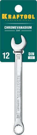 Ключи комбинированные KRAFTOOL, Cr-V, DIN 3113 27079-12 купить в Уфе