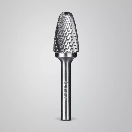 Зубр Твердосплавная борфреза F - парабола с закругленным углом, 16 х 25 мм, радиус 4.0 мм (28805-16-25) купить в Уфе