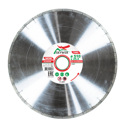 Диск алмазный 1A1RSS ALLIGATOR SKYWER 510*4,0*10*38T*25,4 mm купить в Уфе