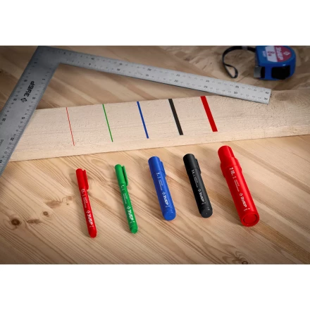 ЗУБР МП-1000К чёрный, 2-10 мм, клиновидный перманентный маркер (06333-2) купить в Уфе