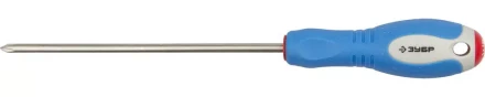 Отвертка ЗУБР, Cr-V сталь, трехкомпонентная рукоятка, цветовая индикация типа шлица, PH №1, 150мм 25252-1-150_z01 купить в Уфе