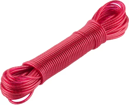 Шнур ЗУБР &quot;МАСТЕР&quot; бельевой, стальная сердцевина, в пластиковой оплетке, 15м 50140-15 купить в Уфе