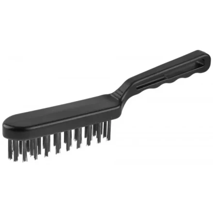 Щетка ЗУБР "ЭКСПЕРТ" проволочная стальная большая с пластмассовой ручкой, 4 ряда 35011-4_z01 купить в Уфе