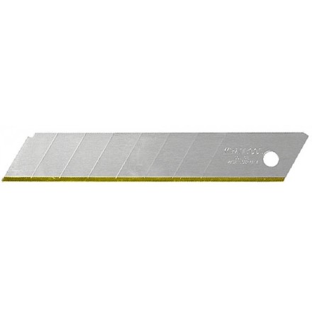 Лезвие &quot;SOLINGEN&quot; сменное, KRAFTOOL 09606-TIN-18-S5, сегментиров, нитрид титана, многоуровневая закалка, 15 сегментов, 18мм, 5шт 09606-TIN-18-S5_z01 купить в Уфе