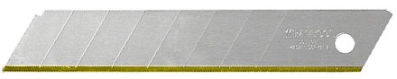 Лезвие &quot;SOLINGEN&quot; сменное, KRAFTOOL 09606-TIN-18-S5, сегментиров, нитрид титана, многоуровневая закалка, 15 сегментов, 18мм, 5шт 09606-TIN-18-S5_z01 купить в Уфе