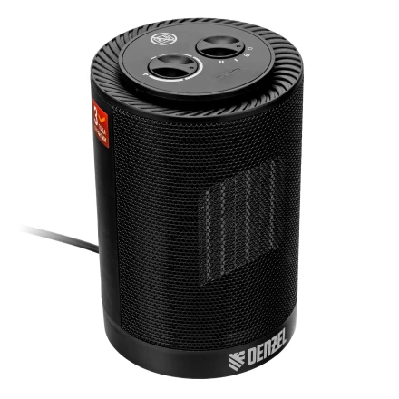 Тепловентилятор керамический Denzel DTFC-1200S, вращение, 3 реж., вент., нагрев 600/1200 Вт 96411 купить в Уфе