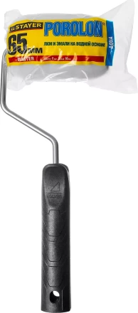 Валик &quot;ПОРОЛОН&quot; малярный в сборе, бюгель 6мм, 44x90мм, STAYER Master 0360-09_z01 купить в Уфе