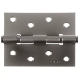 Петля универсальная ЗУБР "ЭКСПЕРТ", 2 подшипника, цвет мат. никель (PN), с крепежом, 100х75х2,5мм, 2 шт 37601-100-4