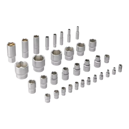 Набор инструментов Denzel 15802, 1/2&quot;, 1/4&quot;, CrV, S2, пластиковый кейс, 84 предмета купить в Уфе