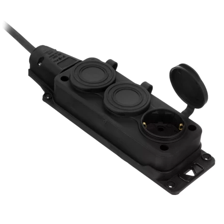 Удлинитель-шнур силовой Denzel Top Series , КГТТ, 20м, 3 розетки, 3 x 2,5 мм, 3 м 37423 купить в Уфе