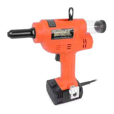 Аккумуляторный вытяжной заклепочник MESSER M4000  с возможностью работы от сети 220В купить в Уфе