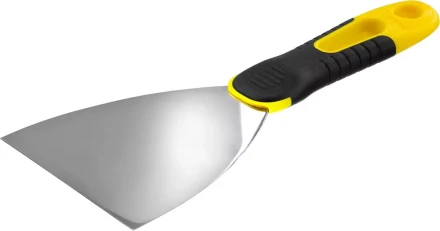 Шпатель STAYER &quot;PROFESSIONAL&quot; нержавеющее профилированное полотно, 2к ручка, 100 мм 10045-10 купить в Уфе