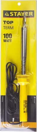 Паяльник STAYER &quot;STANDARD&quot; с пластмассовой рукояткой и долговечным жалом, 100 Вт, клин 55330-100 купить в Уфе