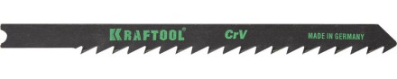 Полотна KRAFTOOL, U144D, для эл/лобзика, Cr-V, по дереву, ДВП, ДСП, быстрый рез, US-хвост., шаг 4мм, 75мм, 2шт 159621-4 купить в Уфе