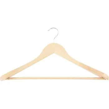 Вешалка деревянная для верхней одежды с антискользящей перекладиной ТМ Elfe 92915 купить в Уфе