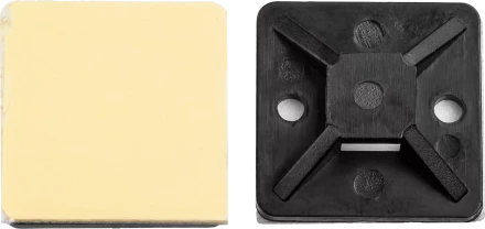 Площадки под хомут-стяжку ПХС самоклеющиеся черные нейлоновые серия МАСТЕР купить в Уфе