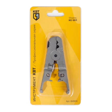 Стриппер КВТ КС-501 для снятия изоляции и оболочки с UTP кабелей (84826) купить в Уфе