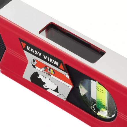 Уровень алюминиевый магнитный 2000 мм фрезерованный 3 глазка 1 зеркальный усиленный  MATRIX 34720 купить в Уфе