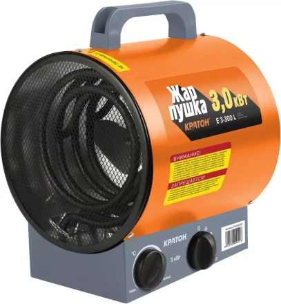 Тепловая пушка электрическая Кратон Жар-пушка Е 3-300 L 3 09 04 029 купить в Уфе