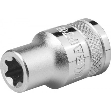 Торцовая головка KRAFTOOL &quot;INDUSTRIE QUALITAT&quot;, Cr-V, внешний TORX, хромосатинированная, 1/2&quot;, Е 14 27810-14_z01 купить в Уфе