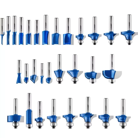 ЗУБР 30 шт, набор профильных фрез по дереву, Профессионал (28796-H30) купить в Уфе