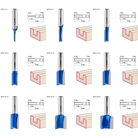 ЗУБР 30 шт, набор профильных фрез по дереву, Профессионал (28796-H30) купить в Уфе