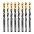 Сверло по металлу, 8 мм, HSS-Tin, Golden Tip, 8 шт. Denzel 717219 купить в Уфе