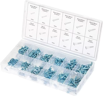 Набор саморезов по дереву и металлу 360 предм ШУРУПЬ 48156 купить в Уфе