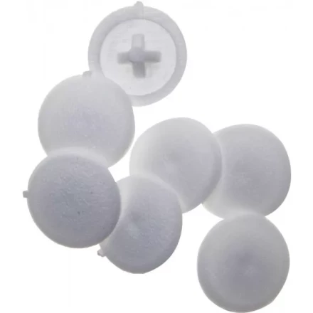 Заглушка декоративная ЗУБР под шуруп, цвет белый, шлиц №2, ТФ6, 40шт 4-308156-3 купить в Уфе