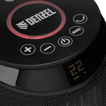 Тепловентилятор керамический Denzel DTFC-2000X, 2 кВт, wi-fi, пульт, динамик, вращение, 3 реж. 96426 купить в Уфе