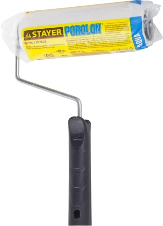 Валик "ПОРОЛОН" малярный в сборе, бюгель 6мм, 44x180мм, STAYER Master 0360-18_z01 купить в Уфе