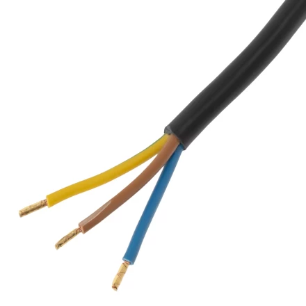 Шнур сетевой Energy Series Denzel, ПВС, 3 м, 3 x 1,5 мм, с неразборной вилкой, черный, 3 м, 37675 купить в Уфе